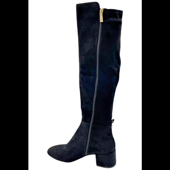 Michael Kors Womens Braden Riding Boots Black Suede - Medium - Picture 3 of 3